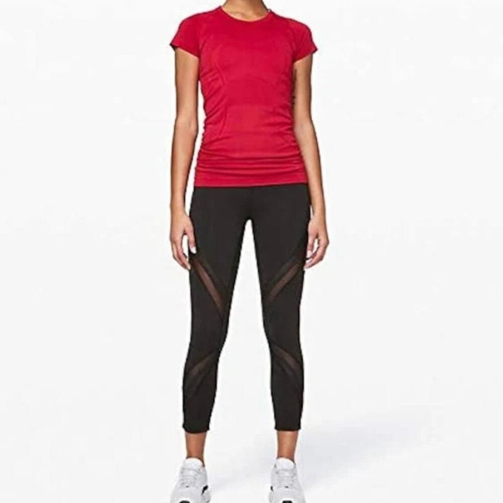Lululemon Swiftly Tech Shortsleeve Shirt in Red